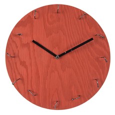 운미누또 더카펜터스 중형 무소음 벽시계, 러스트