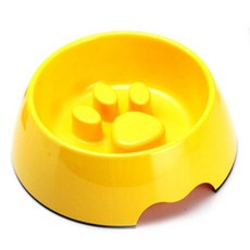바이셀 슬로우급식기 발바닥, 옐로우, 1개