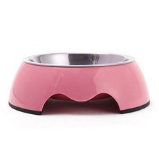 바이셀 애완식기 멜라민NO스틸, 핑크, 1개