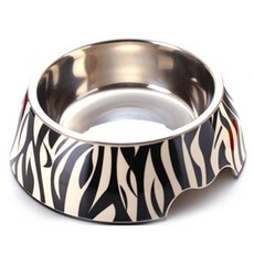 바이셀 애완식기 멜라민NO스틸, 지브라, 1개