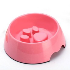 바이셀 슬로우급식기 발바닥, 핑크, 1개