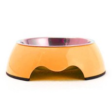 바이셀 애완식기 멜라민NO스틸, 오렌지, 1개