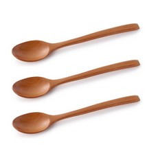 예원 옻칠 아동 숟가락, 내츄럴, 3p, 3개