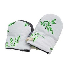 大地兩馬水彩樹廚房手套 2入