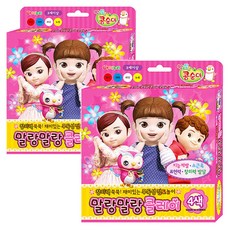 학산문화사 엉뚱발랄 콩순이 말랑말랑클레이, 4색, 2개, 1개
