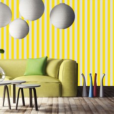 해피스 스트라이프 실크벽지 그레이1, 254