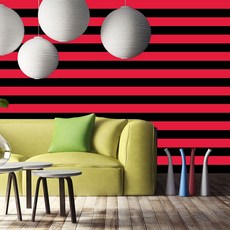 스트라이프 실크벽지 블랙1, 135