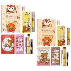 MoaMoa 리락쿠마 종합 문구세트, 색상 랜덤 발송, 1개