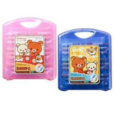 MoaMoa 리락쿠마 크레파스, 색상 랜덤 발송, 1개, 36색