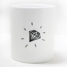모노 머그컵, 다이아몬드, 1개
