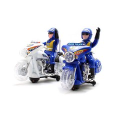 MoaMoa 회전불빛 오토바이 폴리스, 랜덤 발송, 1개