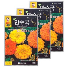 세계종묘 만수국 60립, 3개