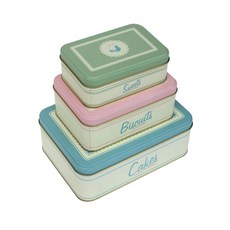 柔和色方形鐵盒組, 1套