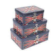 英國國旗鐵盒 3件組, 1套