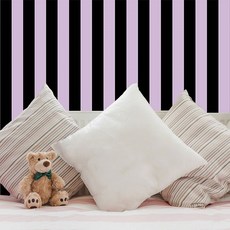 해피스 스트라이프 실크벽지 블랙2, 217