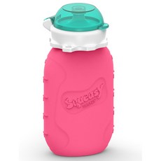 스쿼이지 푸드 파우치, 핑크, 180ml, 1개