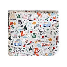 Eco chic系列露營趣印花30支棉布, 1個