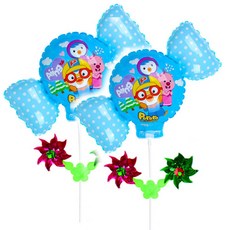 풍선나라 바람개비풍선 뽀로로캔디, 2개