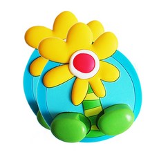 可愛造型牙刷架, 2 個, 花