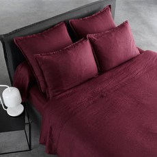 라흐두뜨 심플 컬러 린넨 이불커버 F662502, berry