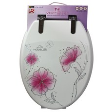 모더러스 하드항균변기시트U형, 화이트플라워, 1개