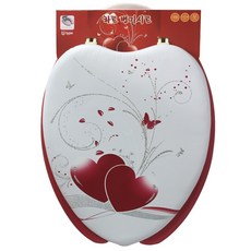 MODELUS 心形馬桶蓋U型, 混色, 1個