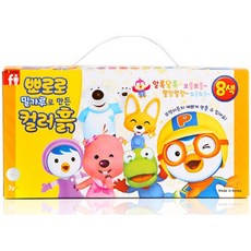뽀로로 8색 칼라흙, 혼합 색상, 1개