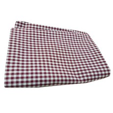 W CM 20支線細格子酒紅色布料 110*900cm, 1個