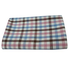 W CM 20支線織格紋粉色布料 110*900cm, 1個