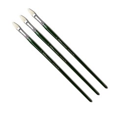 魯本斯美術畫筆 600F 油畫用毛刷, 3個