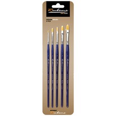 Rubens 藝術畫筆工藝 8000F 榛子套組, 5入