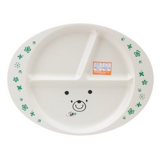 하코야 아기동물 어린이 식판 54216, 아기곰, 1개