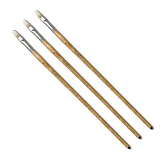 魯本斯美術畫筆 650F 油畫特製兩用, 3個