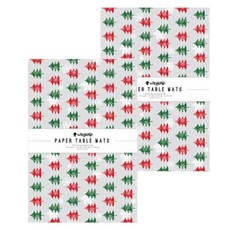 왈가닥스 페이퍼 테이블 매트 20매, 20개, 2개, Winter tree