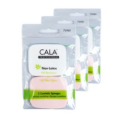 CALA 方形粉撲 2入, 3入, 單色