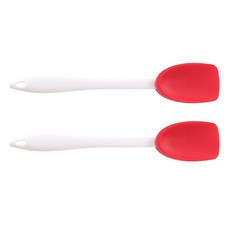 스토피아 실리콘 볶음스푼 PP손잡이 대 (55 x 285 mm), 레드, 2개