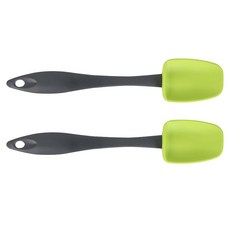 스토피아 실리콘 볶음스푼 B형 56 x 280 mm, 그린, 2개