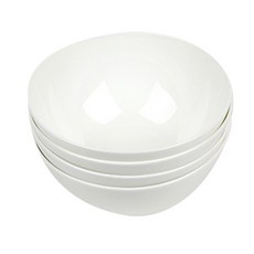 빌톤 본차이나 도자기 대접 세트, 화이트, 4p, 1개