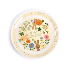 le sucre 멜라민 플레이트 플라워 110-2617, 옐로우, 1개