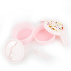 le sucre 라운드 2단 도시락 110-2114, 1개