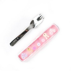 le sucre 포크스푼 110-1554, 핑크, 2p (케이스 1p, 포크스푼 1p), 1개
