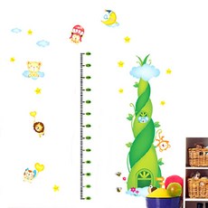 핑크망고 키재기 포인트 벽지, 잭과콩나무