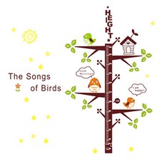 핑크망고 키재기 포인트 벽지, 나무