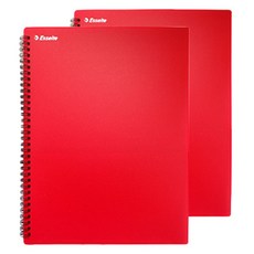 Esselte Poly 8格口袋文件夾, 紅色, 2個