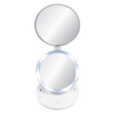 miro line 緊湊型折疊LED雙面鏡小5倍, 白色的
