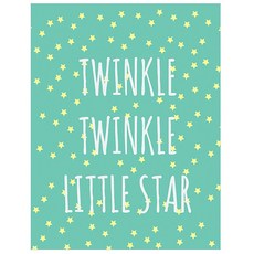 끌래망스 반짝반짝작은별 롤스크린 일반 민트 185 x 185 x 4.5cm