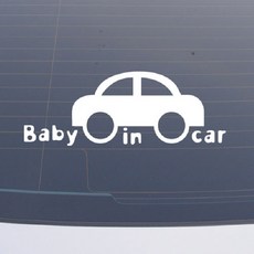 설레임 아기가타고있어요/BAS013 차량스티커, 1개