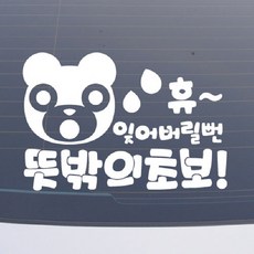 설레임 초보운전/CHS033 차량스티커, 1개