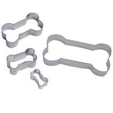 不在CMS 烘焙餅乾壓模, 骨頭款4入, 1組