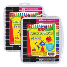 thor 油性麥克筆 12色, 2個